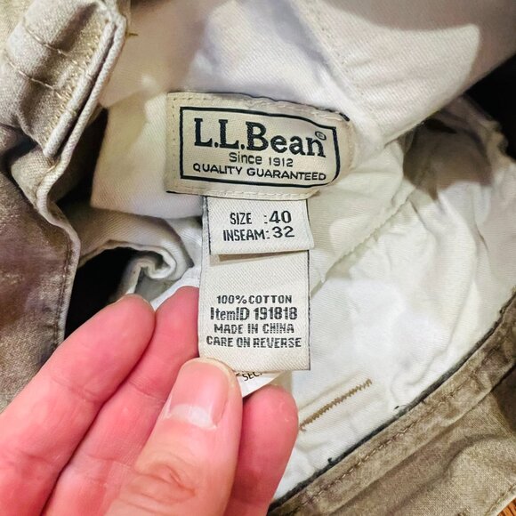 Vintage LL Bean Cargo Pants Mens Size 42 x 32 - Picture 9 of 16